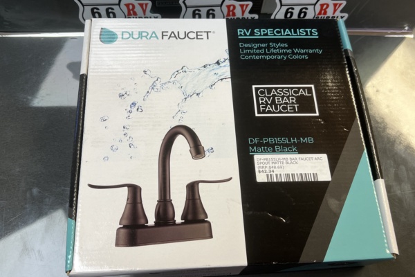DF-PB155LH-MB BAR FAUCET ARC SPOUT MATTE BLACK