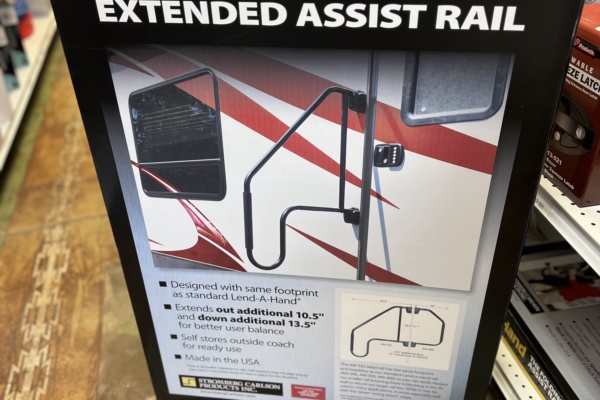 AM-533 EXTENDED HAND RAIL BLACK