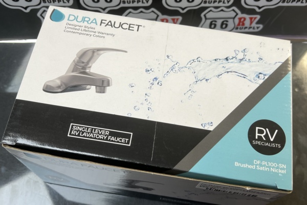 DF-PL100-SN SINGLE LEVER RV LAVATORY FAUCET - SATIN NICKEL