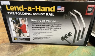 AM-800 LEND-A-HAND RV RAIL BLACK
