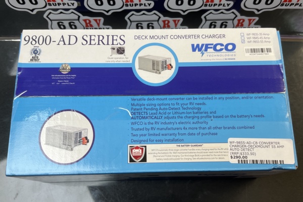 WF-9855-AD-CB CONVERTER CHARGER-DECKMOUNT 55 AMP AUTO DETECT