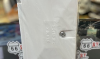 DF-SA170D-WT EXTERIOR SHOWER DOOR W/ LOCK - WHT